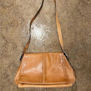 Coach leather shoulder bag